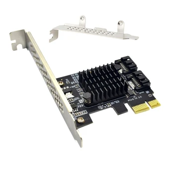 2 Порта 6 Gbit/s PCI Карта контролер PCI-E 1X to III Адаптер/Конвертор PCIe Странично Такса адаптер за разширяване