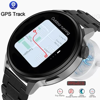 2022 Новите Смарт часовници с NFC За Мъже, Смарт-Bluetooth-предизвикателство, Спортни GPS-Трековые Умен Часовник, Дамски Умни Часовници с сърдечния ритъм, ЕКГ, ТОЧКИ, За ios И Android