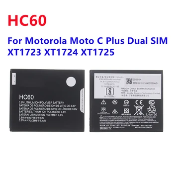 HC60 Нова Батерия За Motorola Moto C Plus Moto C Plus С две SIM-карти XT1723 XT1724 XT1725 Батерия За телефона