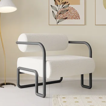 Бели Индивидуални столове Луксозен пода в хола, Столове за трапезария в Скандинавски стил, Дизайнерски Мебели за дома Cadeira Gamer MQ50KT
