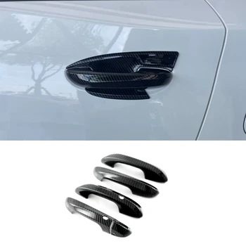 За MG 4 MG4 EV Mulan 2023 Автомобили външна врата копчето, накладки, аксесоари за декорация, ABS-карбоновое влакна
