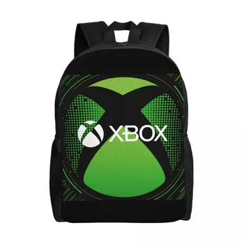 Класическа раница с логото на Xboxs за жени и мъже, водоустойчива раница за игри в колежа, подарък чанта за геймъри, чанта за книги с принтом