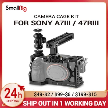 Комплект за камера SmallRig a7r3 за Sony a7m3 за фотоапарат Sony A7R III/A7 III Cage Стенд с Горната дръжка за фотоапарата с топка глава 2103