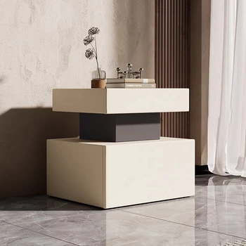 Луксозни нощни шкафчета Kawaii с централно дизайн, эстетичные прости красиви и модерни нощни шкафчета, Италиански мебели за спални за грим