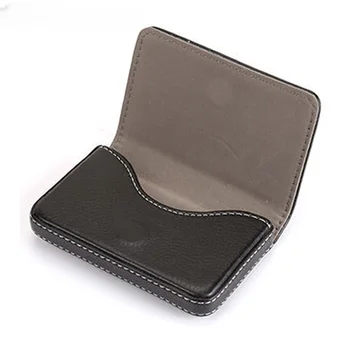 Новост 2023 г., висококачествена кожа + държач за карти от неръждаема стомана за мъже и метален портфейл за кредитни карти с шарени личи за жени, в чантата