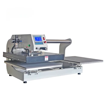 Сублимационен печат на машина за печат на тениски 16x20 40x50 см, Полуавтоматична въздушно термопресс-машина с двойна станция
