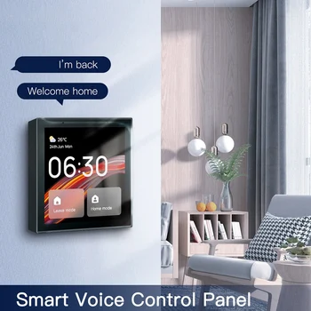 1 БР. Богат на функции на контролния панел със сензорен екран на Hristo Wifi, 4 Инча, Вграден в стената Централна гласова контролер за интелигентно дома