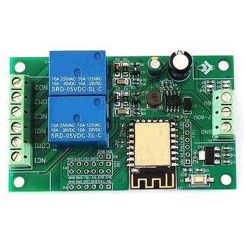 ESP8266 ESP-12F, WIFI Релеен модул 2CH 5 В/8-80 В Превключващ ключ Такса за Разработка За ARDUINO IDE Smart Home APP Remot Control