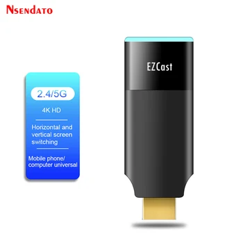 Ezcast2 5G/2.4 G Безжична WiFi Дисплей Донгл Miracast Airplay HDMI TV Приемник Адаптер за IOS и Android Телефон за PC TV macOS