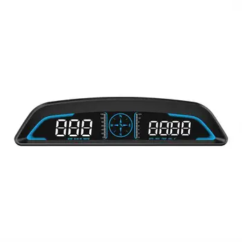 HUD Дисплей за автомобили Универсален GPS за измерване на Скоростта на Цифров Hud скоростомер GPS за измерване на Скоростта, с аларма за превишаване на скоростта на Умората при шофиране