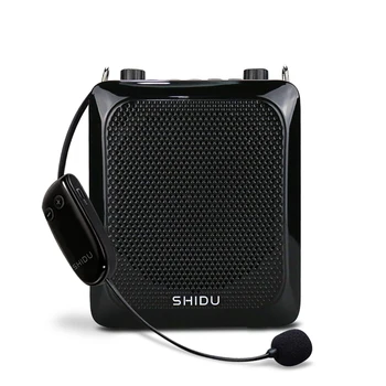 SHIDU 25 W Преносим Безжичен Усилвател на Глас за Учители Батерия 4000 mah, Bluetooth Говорител с Микрофон Echo AUX Запис S28