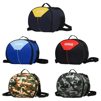 Баскетболно чанта през рамо с 2 странични джобове, заключващи се за двоен цип, Здрава футболна чанта за съхранение на софтбол, футбол, волейбол