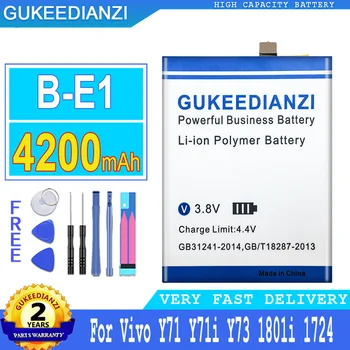 Батерия GUKEEDIANZI капацитет 4200 mah B-E1 за мобилен телефон Vivo Y71i 1724 1801i Y73 Y71 голяма мощност Bateria