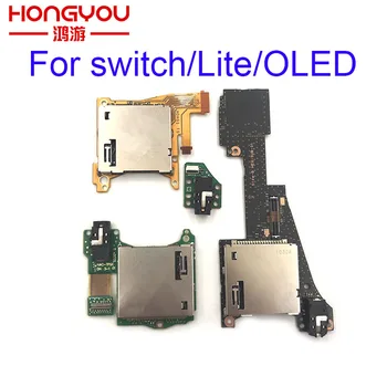 За NS Switch OLED Lite, слот за карта Micro Sd Tf карта, гнездо за десктоп игри, четец на карти памет със слушалки, аудио жак за слушалки, такса за контакти