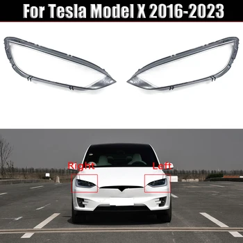 За Tesla, Модел X 2016-2023 Делото Пред фаровете на Колата Лампа Фарове Капачка На Фенер Капачки за Стъклени Лещи на Капака на Корпуса