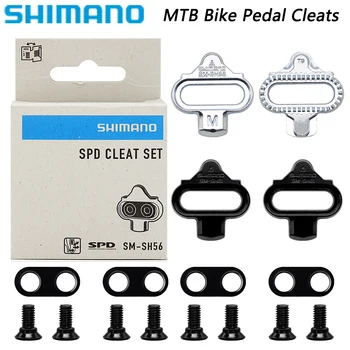 Педальные Шипове SHIMANO SPD SH51 SH56 за МТВ Велосипед с Една Версия, Колоездене, Шпайкове за Обувки M520 M515 M505 M540, Оригинални резервни Части за Велосипеди