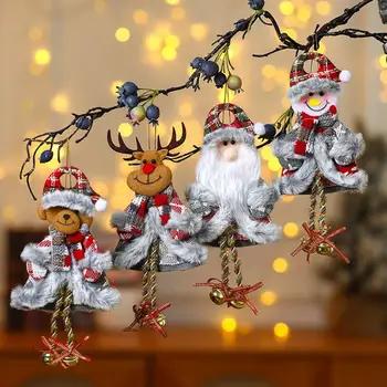 Празнична украса, Коледна кукла, Окачване, Празнична декорация за Коледната елха, Тънка работа, Куклени декорации за дома партита, Венец