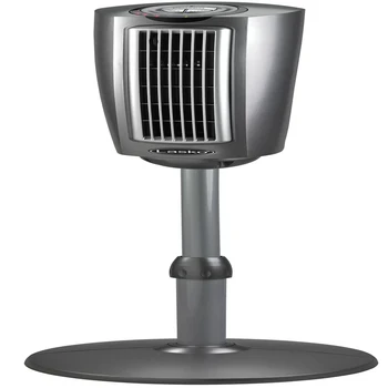 Регулируема осцилиращ вентилатор на стойка с таймер и дистанционно управление, 2535, сив