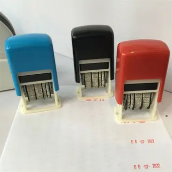 Универсални самозалепващи печати 4 мм, направи си САМ, Подпечатани с дата за връщане на мастило, Колесни печат с автоматична писалка връщане на мастило, Печат с датата на фактури, печати с дата
