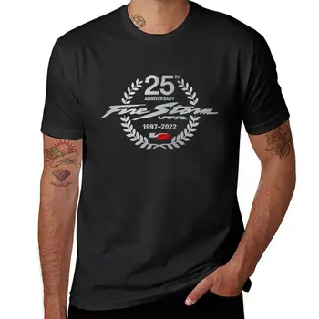 Черна тениска Firestorm VTR 1000 с 25-годишнината, блуза, тениски за любителите на спорта, мъжка тениска с изображение